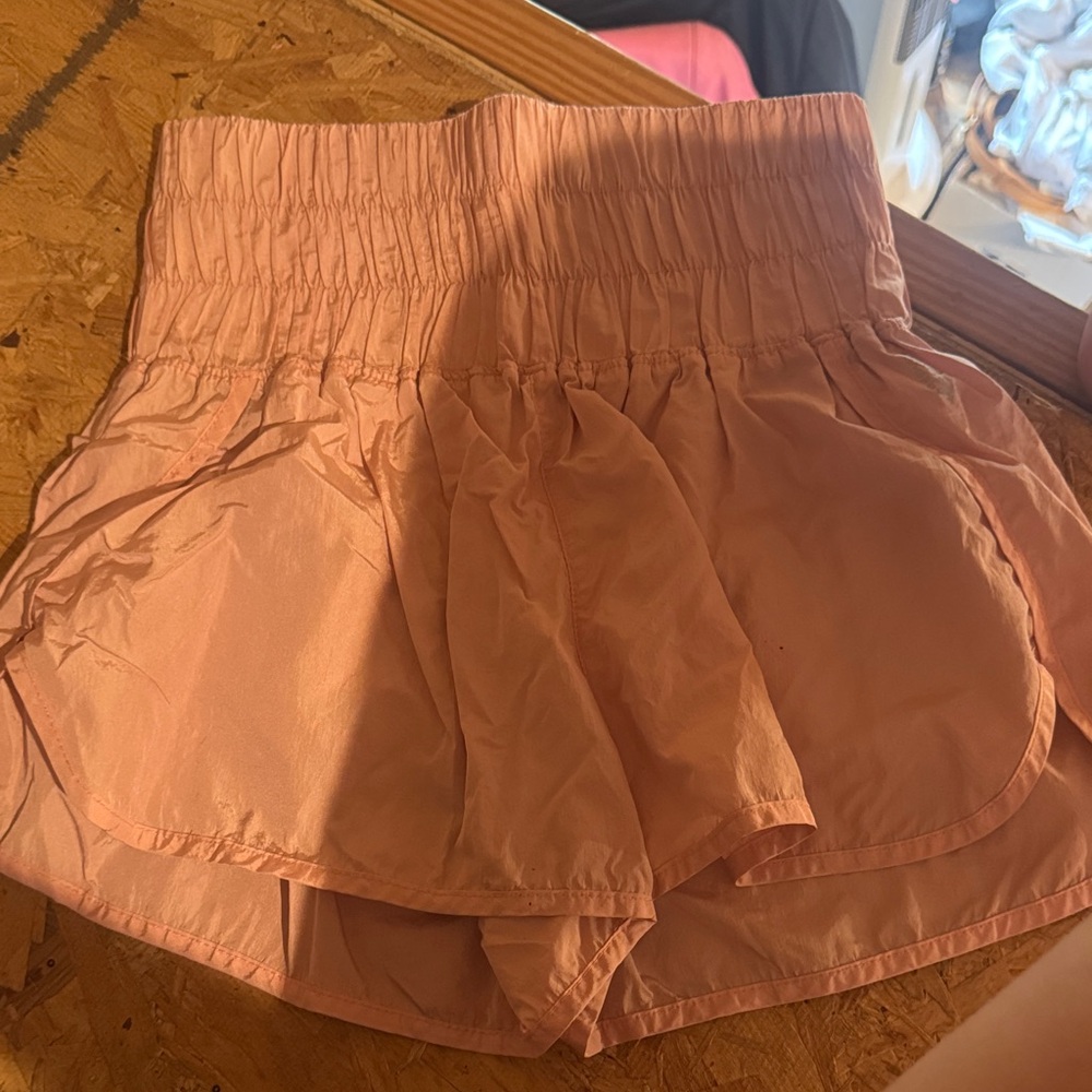 Peach free people movement shorts
